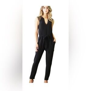 Greylin “Cheryl” Lace Sleeve Jumpsuit – Size S (Anthropologie)